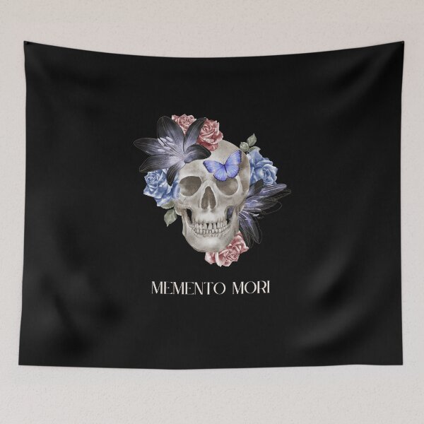 Item preview, Memento Mori Floral Skull designed and sold by Sershni.