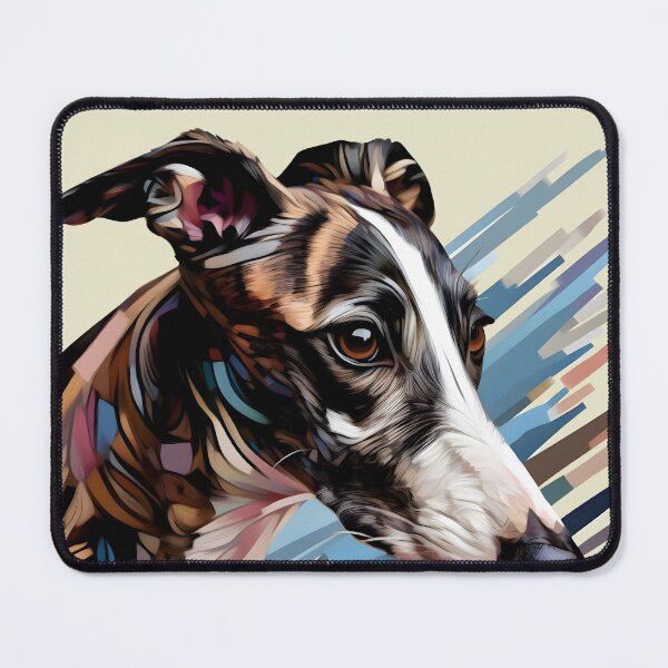Item preview, Colourful Brindle Greyhound designed and sold by IdlePython.