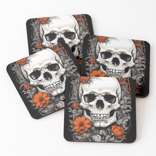 Item preview, skull and Bones and Botany roses designed and sold by martin max.