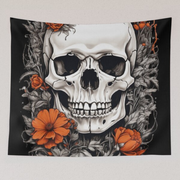 Item preview, skull and Bones and Botany roses designed and sold by martin max.