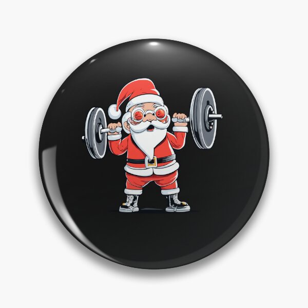 Item preview, Funny santa Weightlifting christmas, santa deadlifting  designed and sold by Pitchou07.