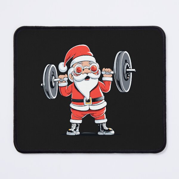 Item preview, Funny santa Weightlifting christmas, santa deadlifting  designed and sold by Pitchou07.