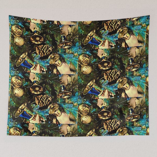 Item preview, Jingling Handbells in Festive Foliage designed and sold by CelticClapper.