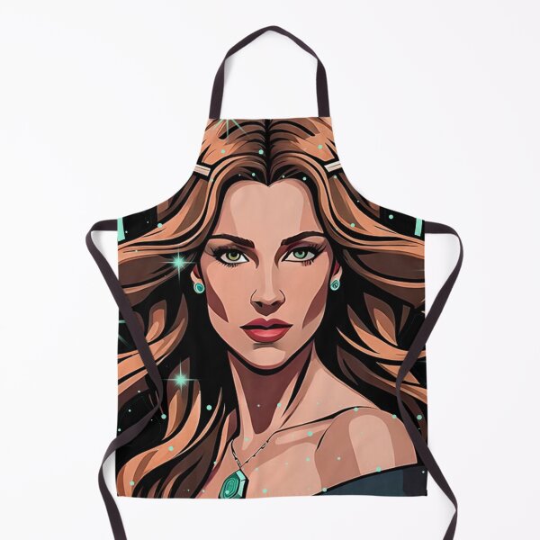 Item preview, Devilish blonde with green eyes surrounded by stars designed and sold by HarridanCreates.