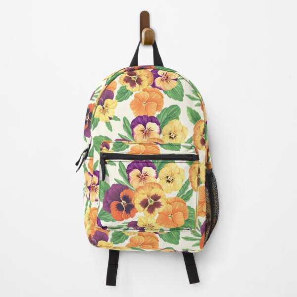 Item preview, Pansies on off white designed and sold by Katerina Mitkova Kirilova.