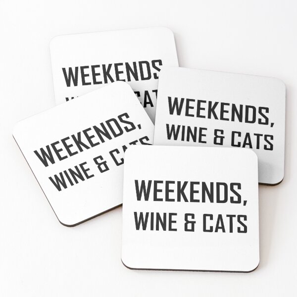Item preview, Weekends, Wine And Cats designed and sold by TheBestStore.