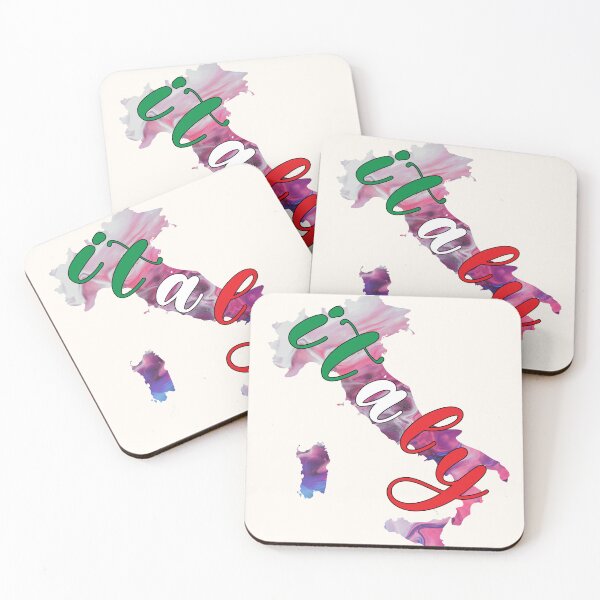 Item preview, Italy Flag Map Colorful -  designed and sold by PurpleLoveStore.
