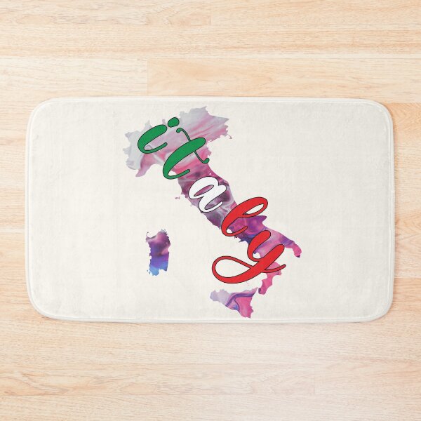 Item preview, Italy Flag Map Colorful -  designed and sold by PurpleLoveStore.