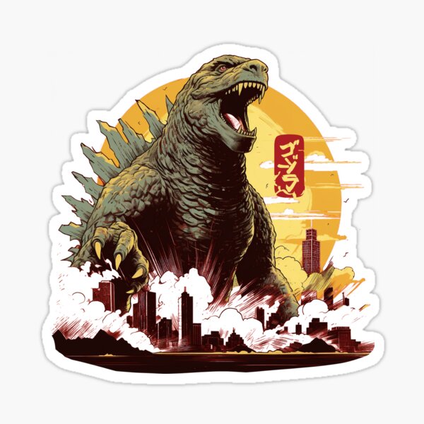 Godzilla Postcard by Affengeist