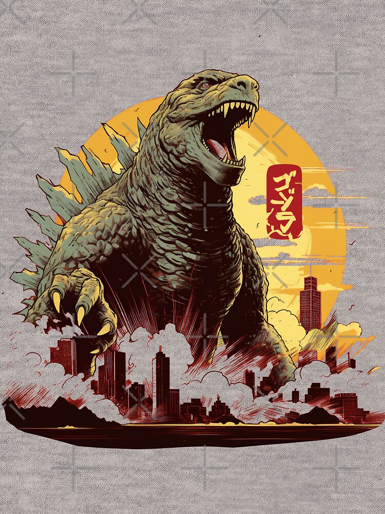 Thumbnail 5 of 5, Lightweight Hoodie, Godzilla designed and sold by Affengeist.