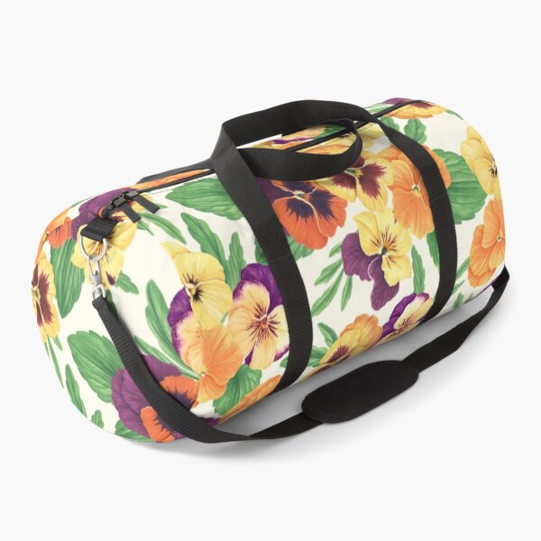 Item preview, Pansies on off white designed and sold by Katerina Mitkova Kirilova.