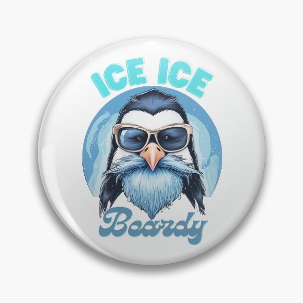 Artikelvorschau, Ice Ice Beardy Penguin, Cooler Pinguin mit Bart, Movember, Weihnachten entworfen und verkauft von Abystoic.