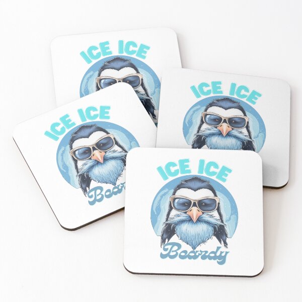 Item preview, Ice Ice Beardy Penguin, Cool Penguin with a Beard, Movember, Christmas designed and sold by Abystoic.