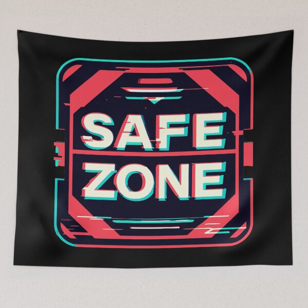 Item preview, Safe zone Retro Gaming Glitch designed and sold by TomFrontierArt.
