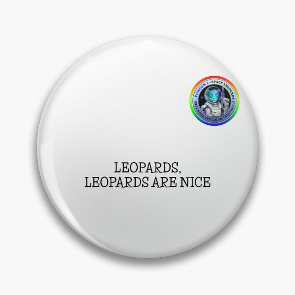 Item preview, Leopards Are Nice (pride, black text) designed and sold by Funcon.