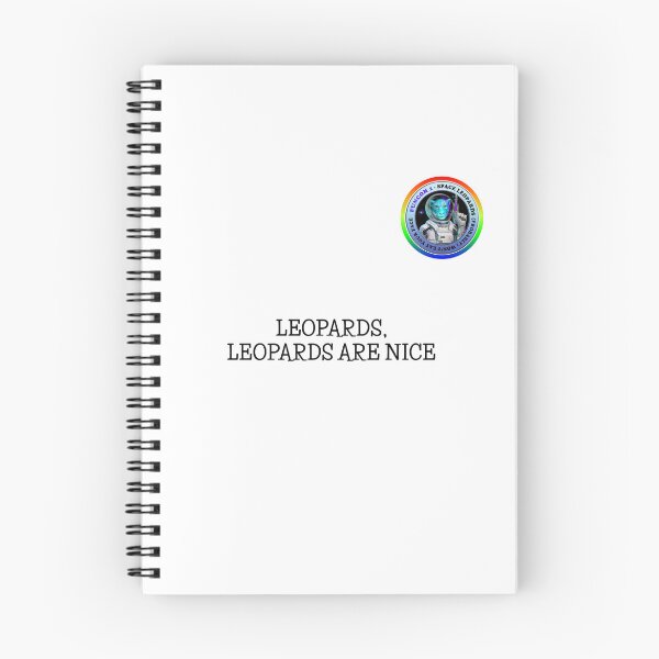 Item preview, Leopards Are Nice (pride, black text) designed and sold by Funcon.