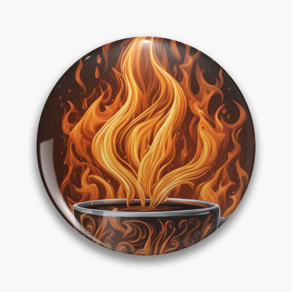Item preview, For the Love of Coffee - Epic Beauty - Fire and Flames Elegant Coffee Mug designed and sold by Butler in the Home.