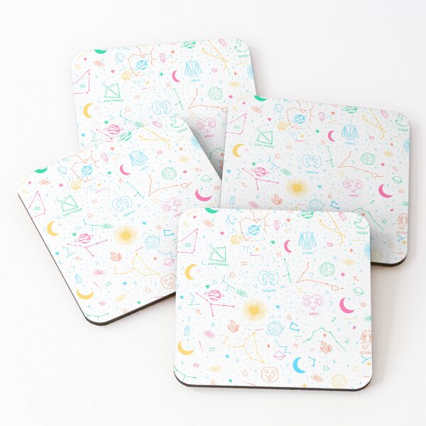 Item preview, Star sign pattern - Pastel & White designed and sold by MickeyEdwards.