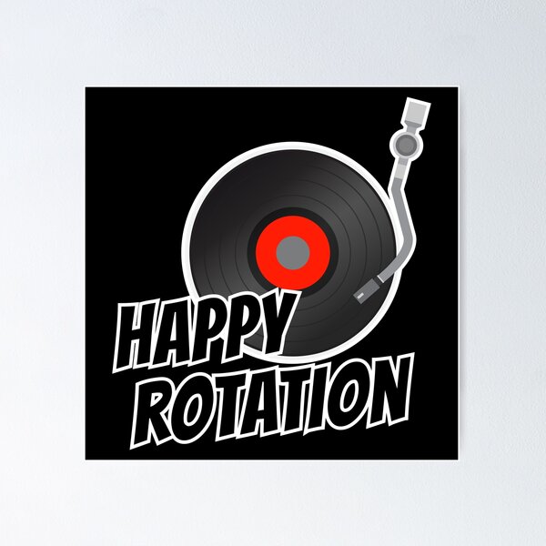 Artikelvorschau, happy rotation vinyl entworfen und verkauft von drizzd.