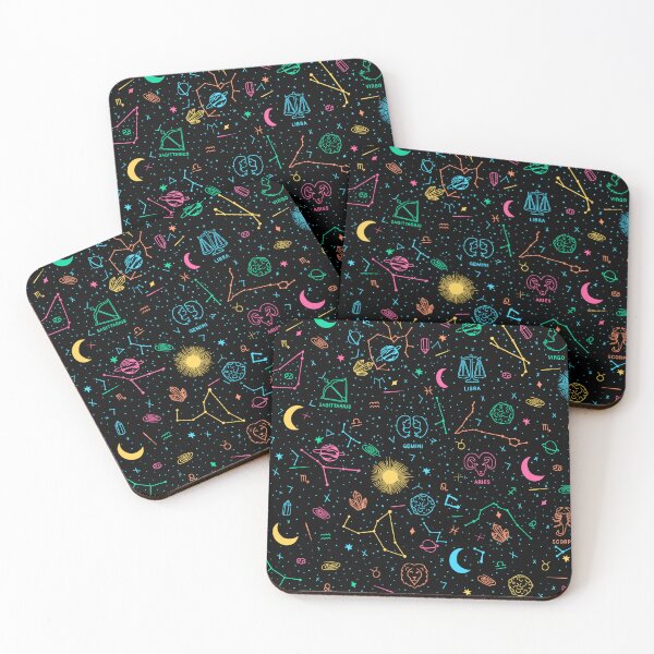 Item preview, Star sign pattern - Pastel & Black designed and sold by MickeyEdwards.