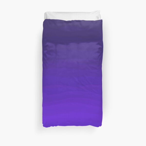 Rich Bright Purple Indigo Blue Ombre Gradient Duvet Cover