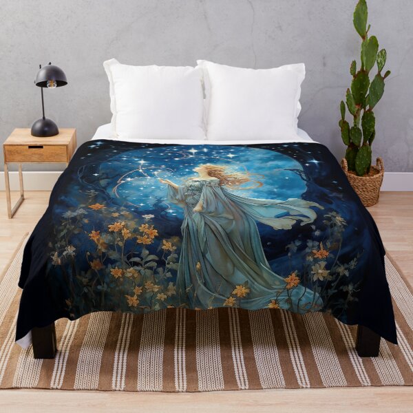 Item preview, Starlight Night, Alphonse Mucha style, Belle Époque designed and sold by CatCoconut-Art.