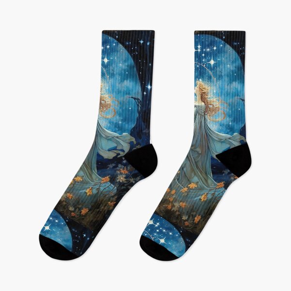 Item preview, Starlight Night, Alphonse Mucha style, Belle Époque designed and sold by CatCoconut-Art.