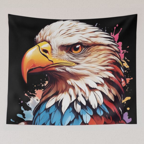 Item preview, American Blad Eagle Head Rainbow designed and sold by martin max.