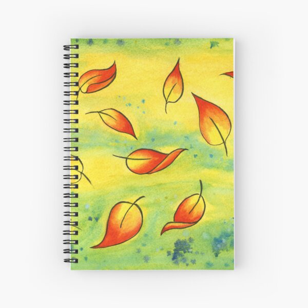 Item preview, Fifteen Falling Leaves in Sunshine designed and sold by Christina Bonnett.