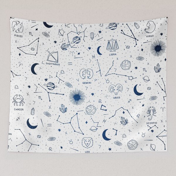 Item preview, Star sign pattern - Dark Blue designed and sold by MickeyEdwards.