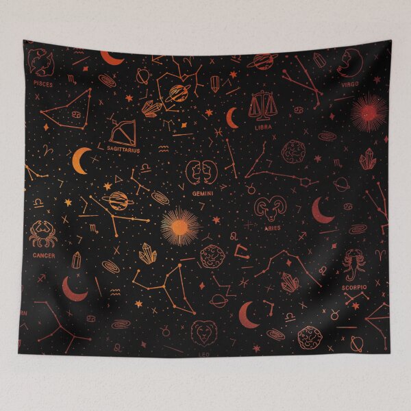Item preview, Star sign pattern - orange designed and sold by MickeyEdwards.