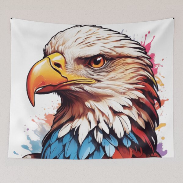 Item preview, American Blad Eagle Head Rainbow designed and sold by martin max.