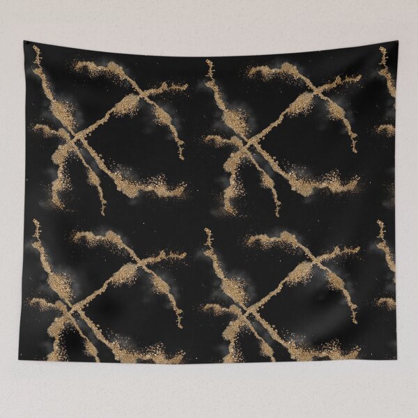 Item preview, Mármol Dorado Negro Aura Dorada designed and sold by Hawa Shama.
