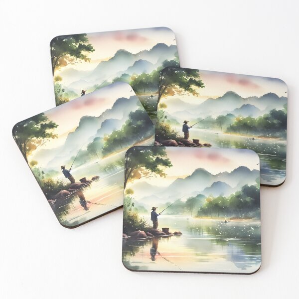 Item preview, Lakeside Fishing in Peace designed and sold by Humbugle.