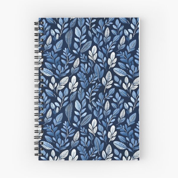 Item preview, Japanese Indigo Leaves In Shades Of Blue designed and sold by Michele Bergh.