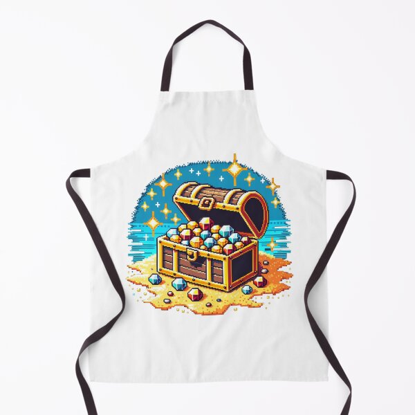 Item preview, Pixelated Treasure Chest with 8-Bit Jewels and Gold designed and sold by PixelPunkster.