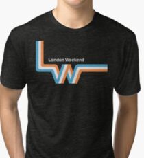 Retro LWT "ribbon" television logo Tri-blend T-Shirt
