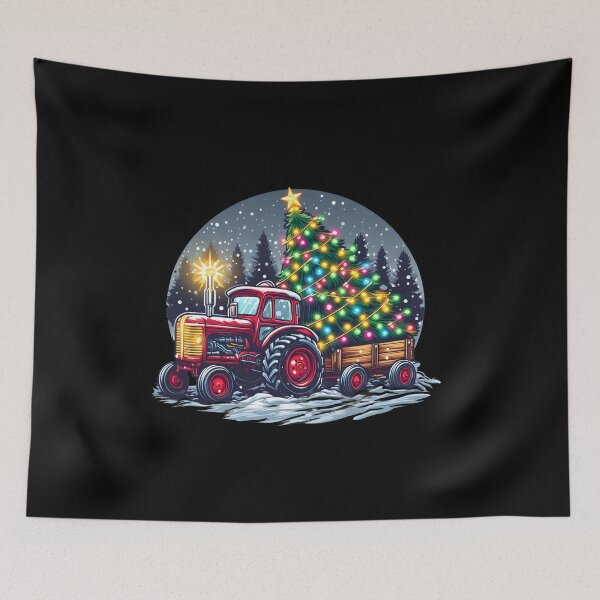 Item preview, Farm Tractor Merry Christmas Farmer Xmas Essential designed and sold by GalaxyGraffiti.