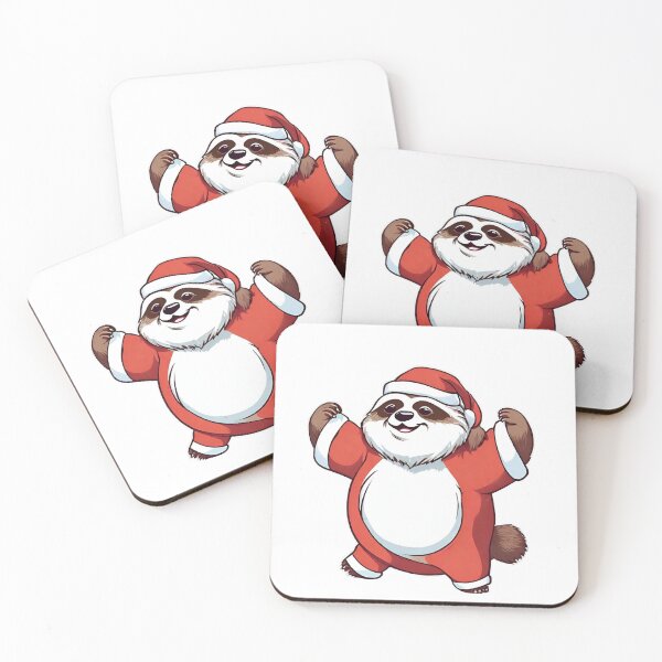 Item preview, santa sloth Christmas  designed and sold by doodlelike.