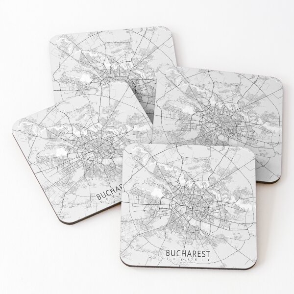 Item preview, Bucharest City Map of Romania - Light designed and sold by deMAP.