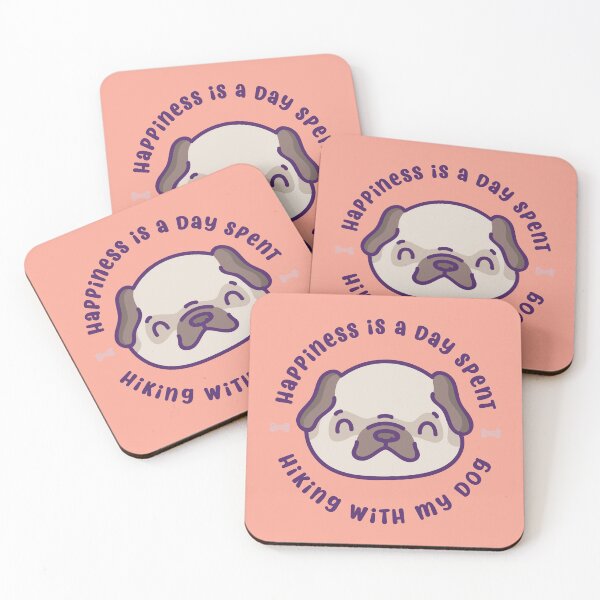 Item preview, Happiness is a day spent hiking with my dog designed and sold by Craftsanity.