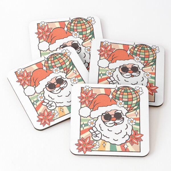 Item preview, Preppy Santa, Retro Pink designed and sold by DigitalByEb.