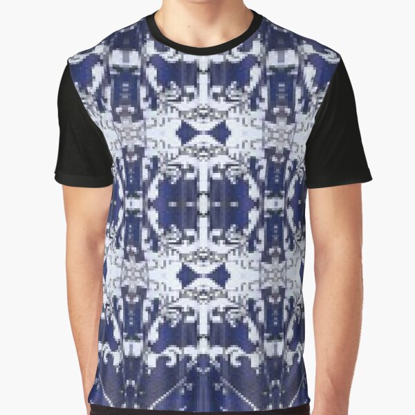 Cobalt blue, Pattern,tracery,weave,figure,structure,framework,composition,frame,texture Graphic T-Shirt
