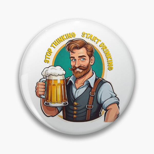Item preview, STOP THINKING START DRINKING designed and sold by likbatonboot.
