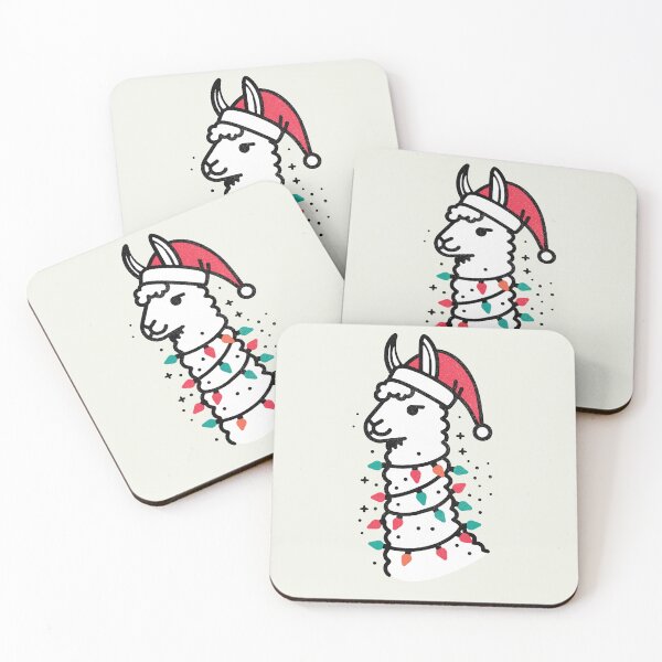 Item preview, Cute Llama Animal at Christmas designed and sold by hidden-design.