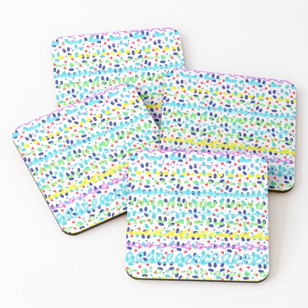 Item preview, cool and cheerful patterns, summer patterns, highlighter play, dots and lines designed and sold by zzzozzo.