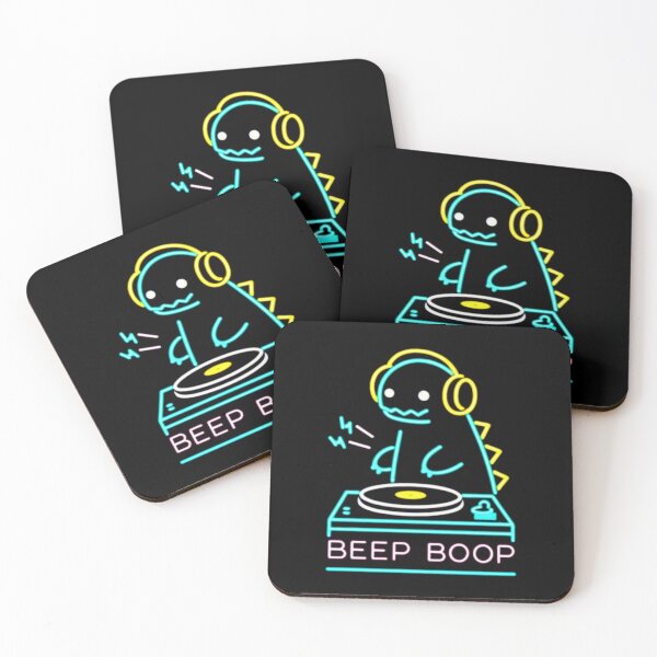 Item preview, Beep Boop DJ Dinosaur designed and sold by BubbleCrumbs.