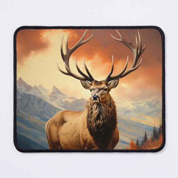 Item preview, Elk on Mountain in Fall designed and sold by Hartbecke.