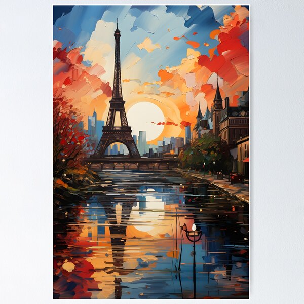 Paris Art, Cityscape Painting