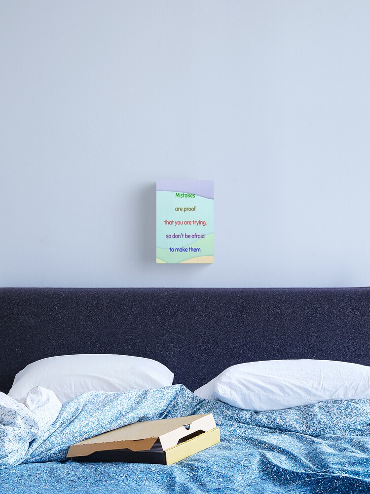 Thumbnail 2 of 3, Canvas Print, Motivational Poster for Kids #3 -Pastel Colors designed and sold by Shubol.